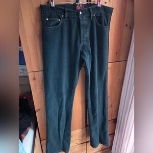 Hugo Boss Men's Dark Wash Straight Leg Button Fly Jeans Size 36